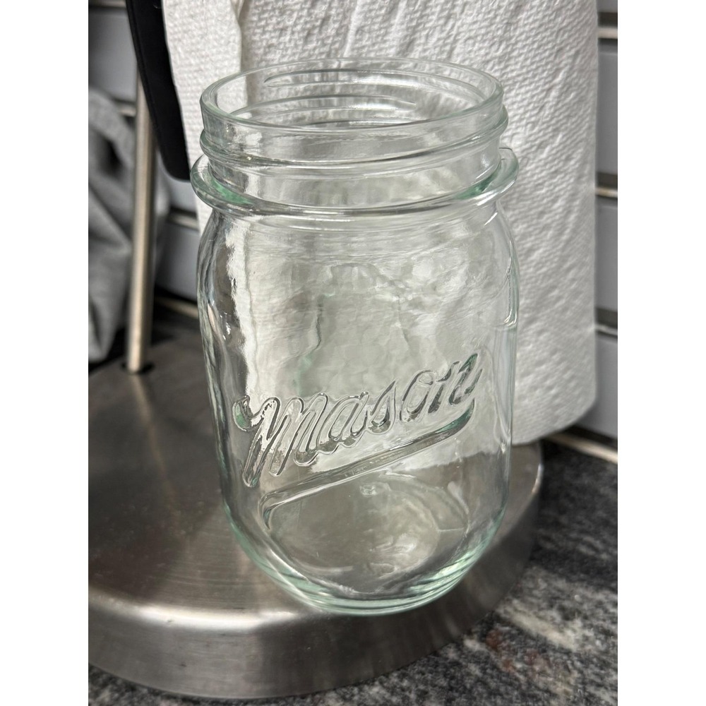 Bernardin Mason Jar Liberty Bell Bicentennial 1776-1976 Clear Glass Vintage Pint - Picture 2 of 3